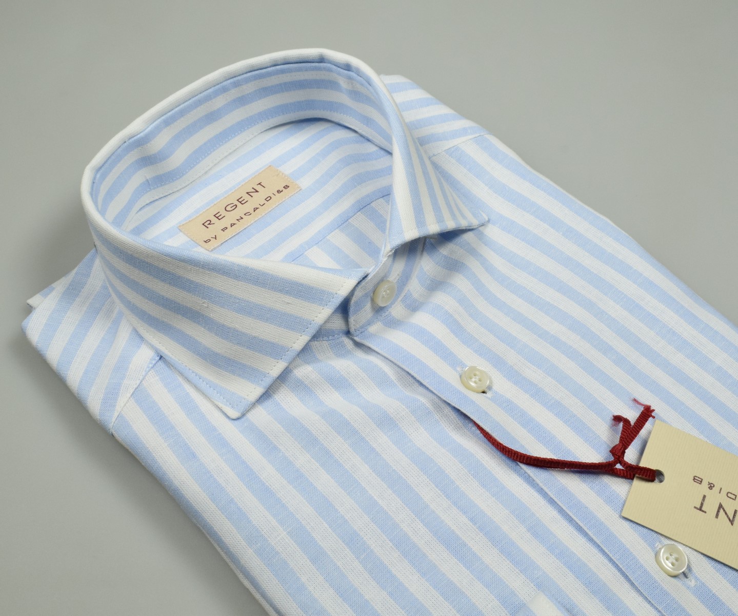 Camicia a sales righe larghe