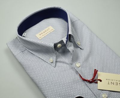 Camicia pancaldi regular fit fantasia geometrica 