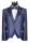 Blue damask baggi dress with spear chest