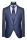 Smoking blu navy baggi slim fit con gilet e plastron