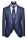 Blue navy baggi slim fit dress with vest and plastron