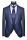 Smoking blu navy baggi slim fit con gilet e plastron