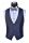 Blue marine dress baggi slim fit with vest and matching bow tie