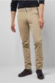 Regular fit trousers beige cotton bio stretch m5 by meyer