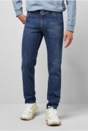 Jeans blu stone washed denim autentico regular fit m5 by meyer