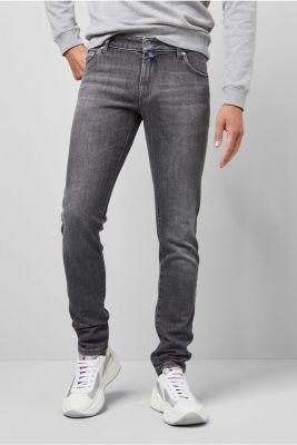 Grey washed jeans m5 by meyer super slim fit 