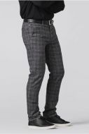 Trousers modern fit grey patterned prince of wales meyer