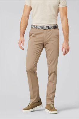 Meyer camel trousers in fairtrade cotton modern fit