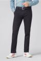Pantalone blu meyer in cotone stretch regular fit
