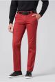 Pantalone rosso meyer in cotone stretch regular fit