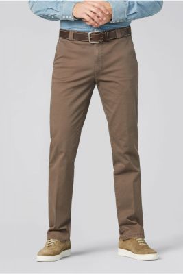 Pantalone tortora meyer in cotone stretch regular fit