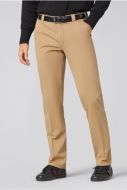 Pantalone cammello meyer in cotone stretch regular fit