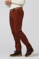 Meyer rust trousers in luxury modern fit corduroy