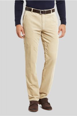 Meyer beige trousers in corduroy luxury modern fit