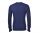 Merino wool neck round jersey 2 threads bluette gran sasso