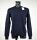 Merino wool neck loop 2 threads dark blue gran sasso