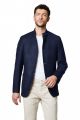 Blue jersey digel jacket korean collar modern fit