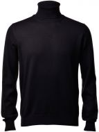 Dolcevita ciclista gran sasso nero slim fit lana merinos