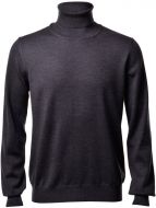 Dolcevita ciclista gran sasso grigio antracite slim fit lana merinos