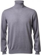 Dolcevita ciclista gran sasso grigio slim fit lana merinos