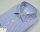 Camicia in cotone ingram a righe azzurro slim fit