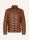 Milestone quilted cognac jacket in lamb nappa leather