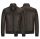 Giubbino bomber milestone marrone con elastico 