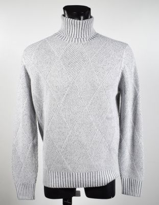 Turtleneck inlay vanisè knights wool cashmere 