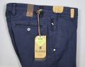 Sea barrier trousers blue cotton yarn dyed stretch thread