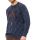 Blue crewneck sweater green coast merino wool zegna baruffa 