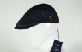 Blue panizza cap with wool blend tweed