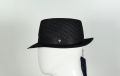 Cappello trilby panizza grigio a quadri 