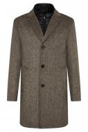 Cappotto marrone digel con pettorina antivento staccabile