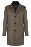 Cappotto marrone digel con pettorina antivento staccabile