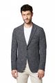 Blue jersey jacket digel drop six modern fit