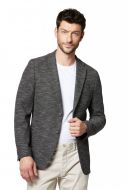 Grey jersey jacket digel drop six modern fit