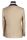 Beige baggi slim fit dress with vest and plastron