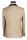 Beige baggi slim fit dress with vest and plastron