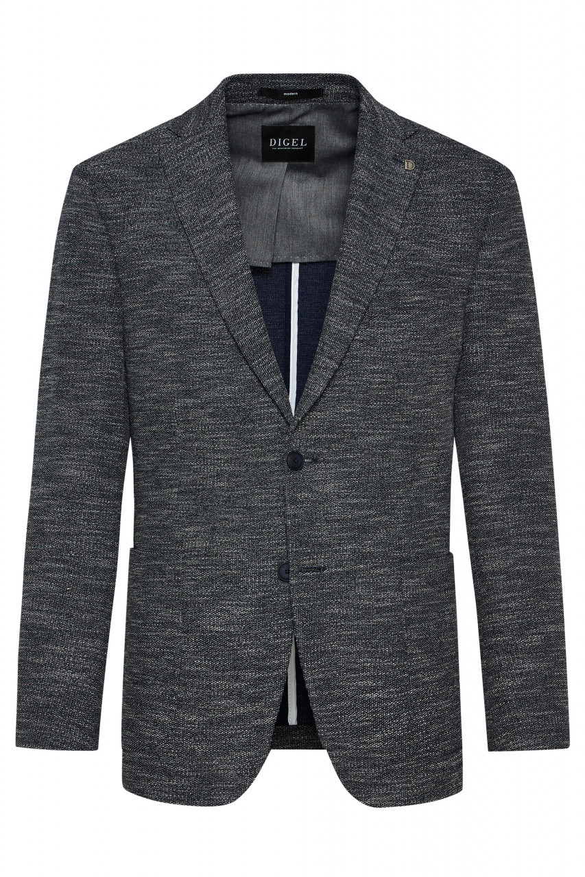 Grey Digel jacket in jersey drop four - Italian men's Grey Digel jacket in jersey drop four - Italian men's