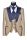 Tuxedo with beige spearhead chest baggi slim fit with vest and plastron