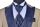 Tuxedo with beige spearhead chest baggi slim fit with vest and plastron