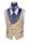 Smoking con petto a lancia beige baggi slim fit con gilet e plastron