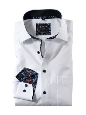 White shirt modern fit olymp luxor 