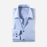 Camicia olymp celeste cotone stretch slim fit