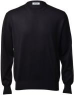 Paricollo nero regular fit gran sasso in lana merinos 