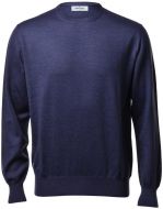 Paricollo blu denim regular fit gran sasso in lana merinos 