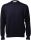 Regular fit gran sasso dark blue collar knit in merino wool 