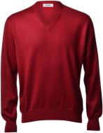 Pullover regular fit gran sasso bordò in lana merinos 