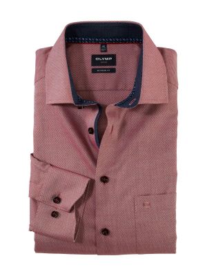 Camicia olymp rossa modern fit in cotone bio