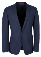 Abito blu slim fit con gilet roy robson lana tessuto techno